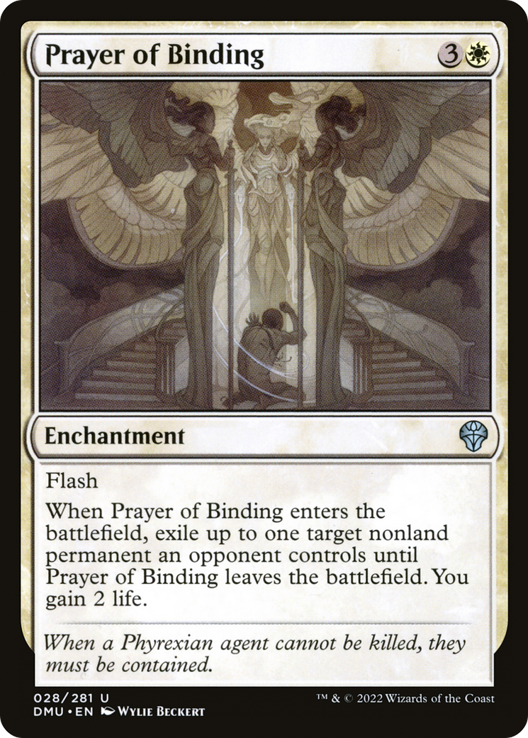 Prayer of Binding - Uncommon Enchantment card from Dominaria United