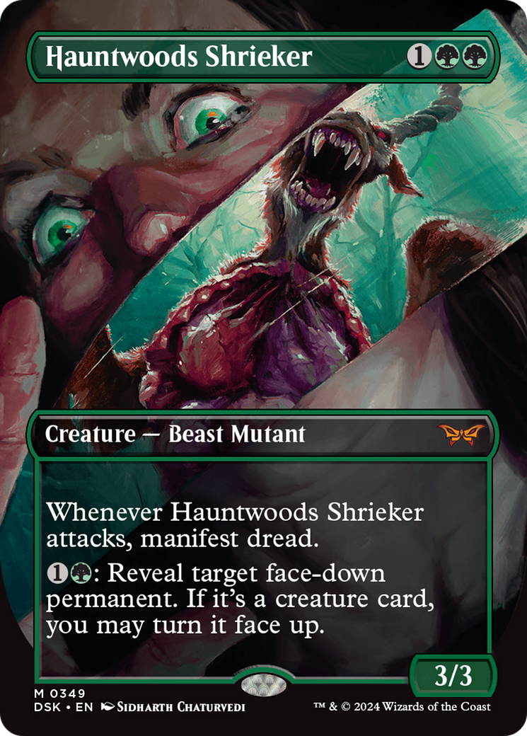 Hauntwoods Shrieker - Mythic Creature — Beast Mutant card from Duskmourn: House of Horror