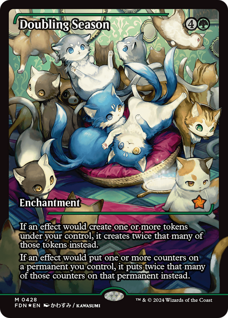 Doubling Season - Mythic Enchantment card from Foundations
