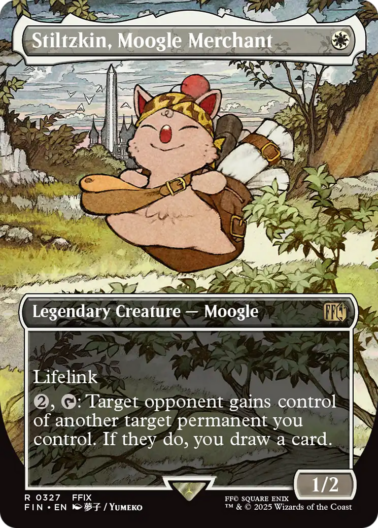 Stiltzkin, Moogle Merchant - Rare Legendary Creature — Moogle card from Final Fantasy