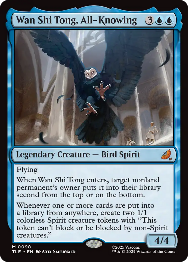 Wan Shi Tong, All-Knowing - Mythic Legendary Creature — Bird Spirit card from Avatar: The Last Airbender Eternal