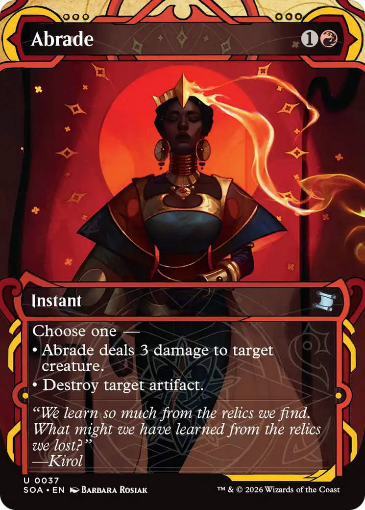 Abrade - Uncommon Instant card from Secrets of Strixhaven Mystical Archive