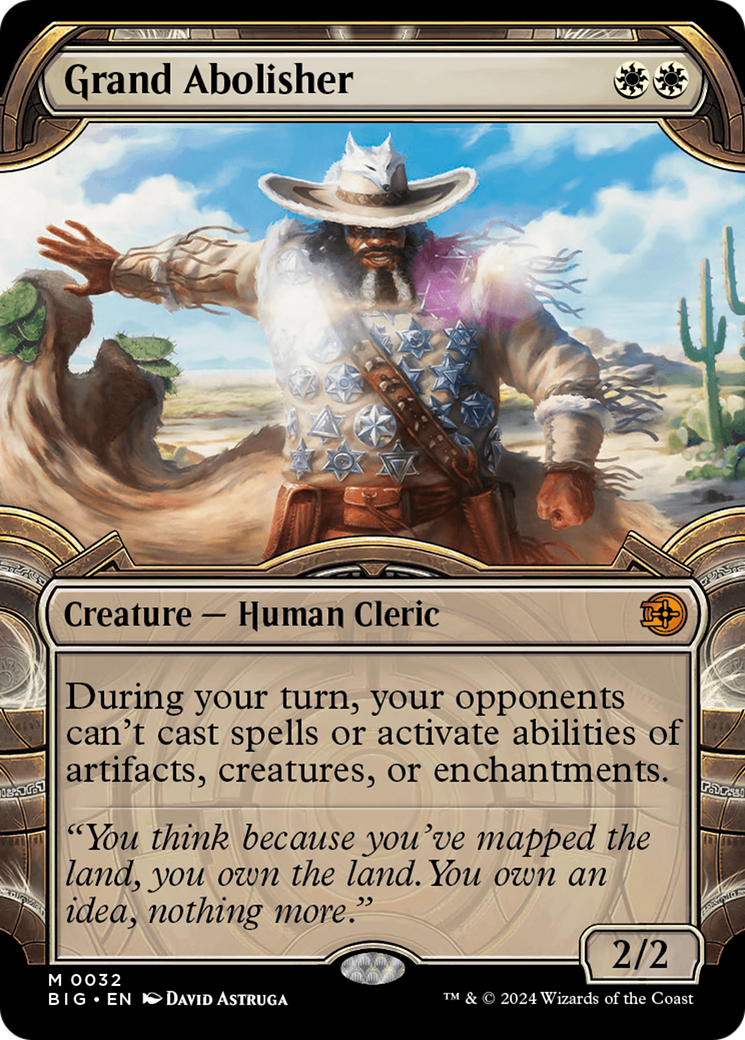 Grand Abolisher - Mythic Creature — Human Cleric card from The Big Score