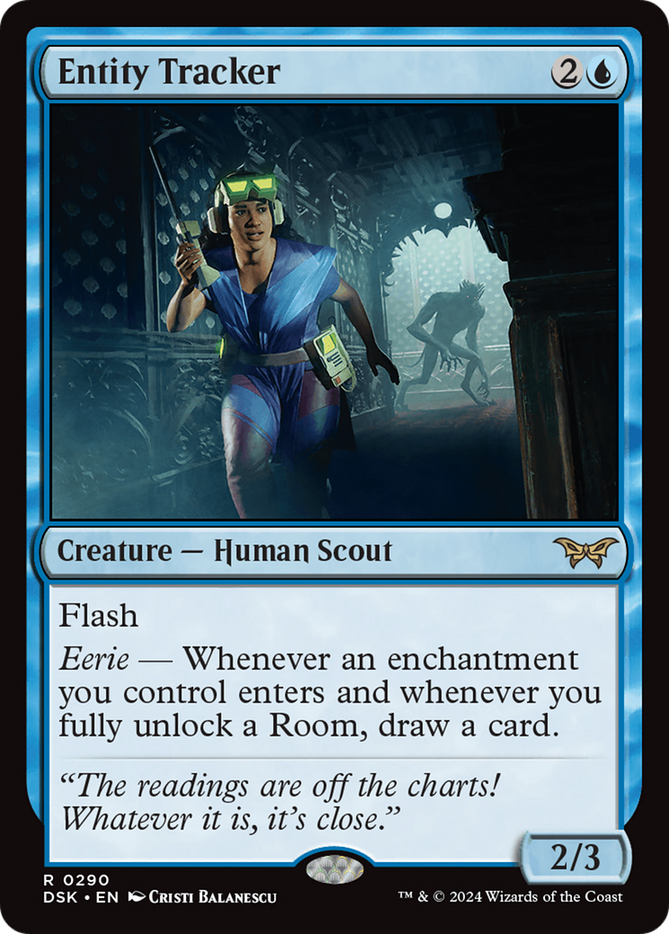 Entity Tracker - Rare Creature — Human Scout card from Duskmourn: House of Horror