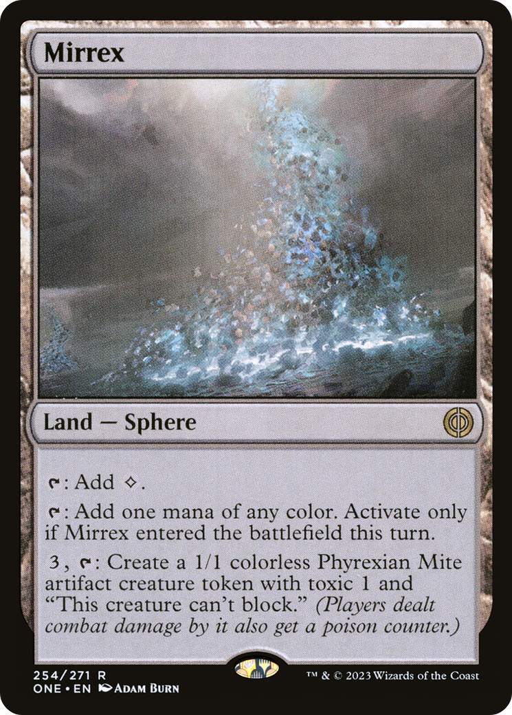 Mirrex - Rare Land card from ONE
