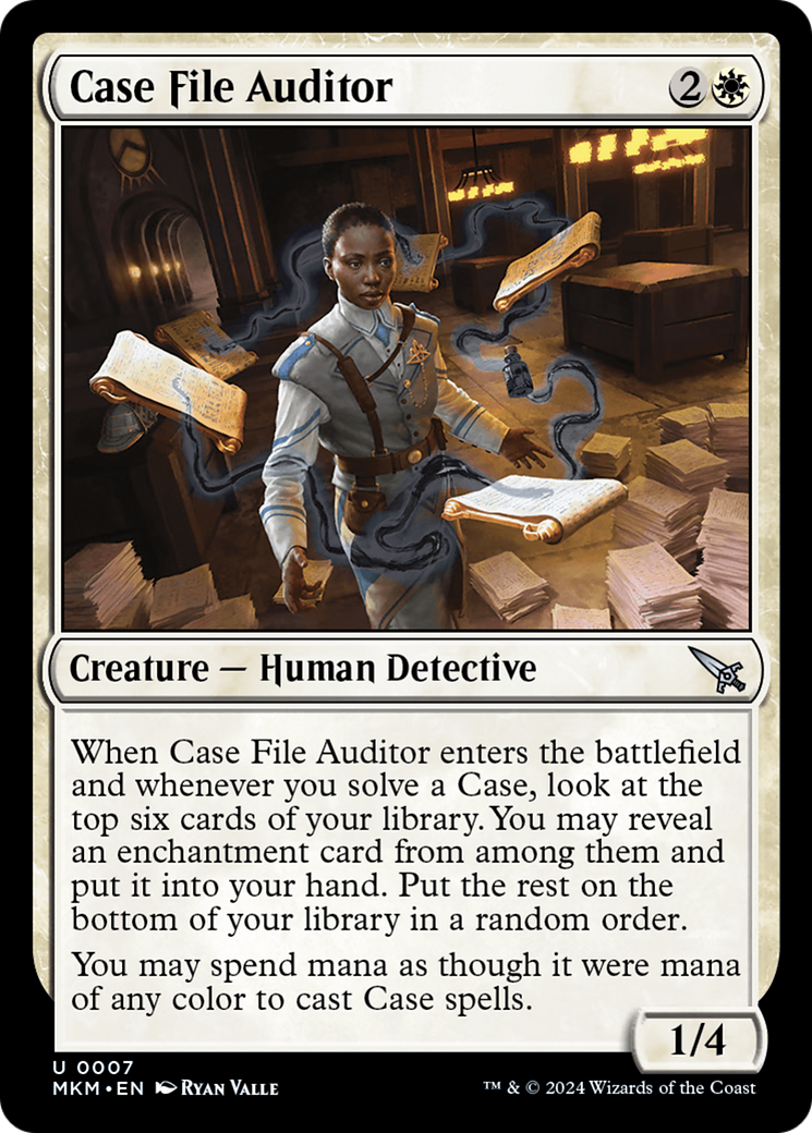 Case File Auditor - Uncommon Creature — Human Detective card from Murders at Karlov Manor