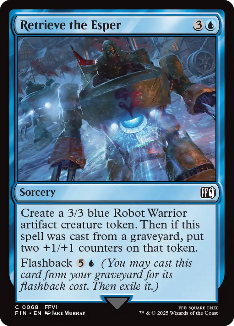 Retrieve the Esper - Common Sorcery card from Final Fantasy