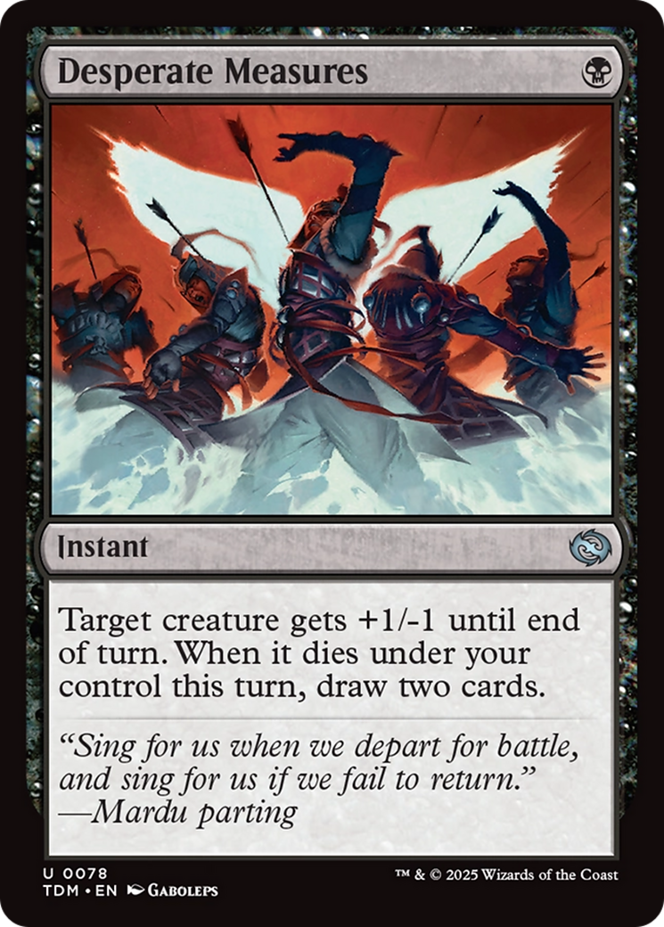 Desperate Measures - Uncommon Instant card from Tarkir: Dragonstorm