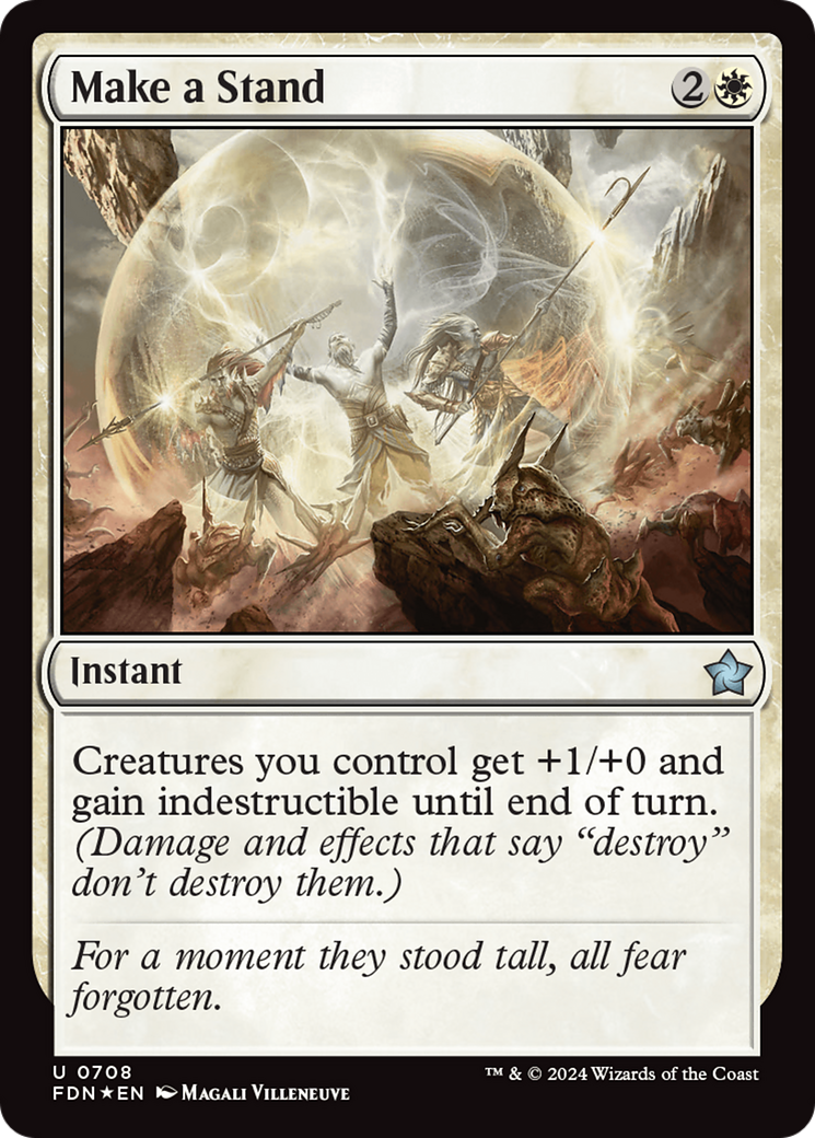Make a Stand - Uncommon Instant card from Foundations