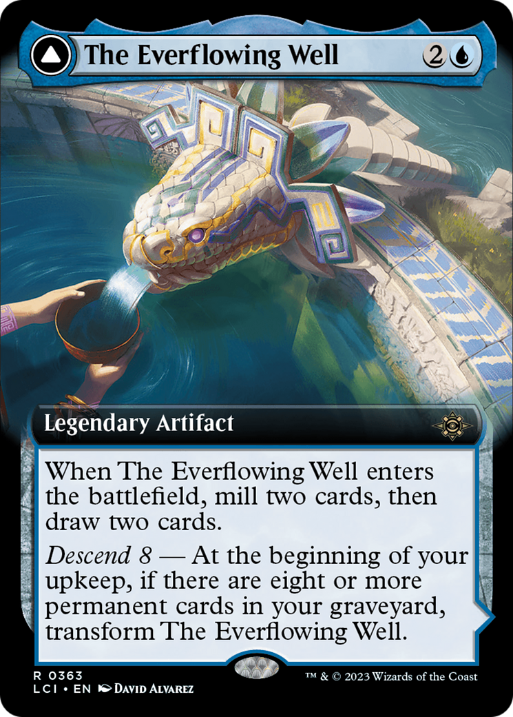 The Everflowing Well // The Myriad Pools - Rare Legendary Artifact card from The Lost Caverns of Ixalan