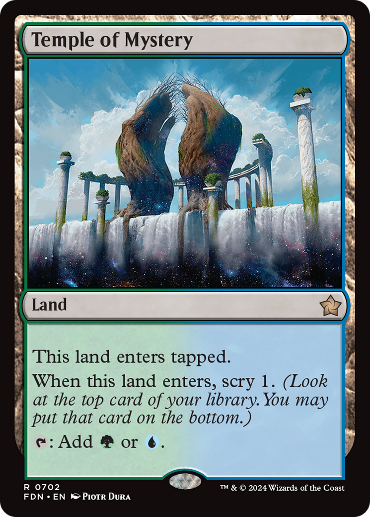 Temple of Mystery - Rare Land card from Foundations