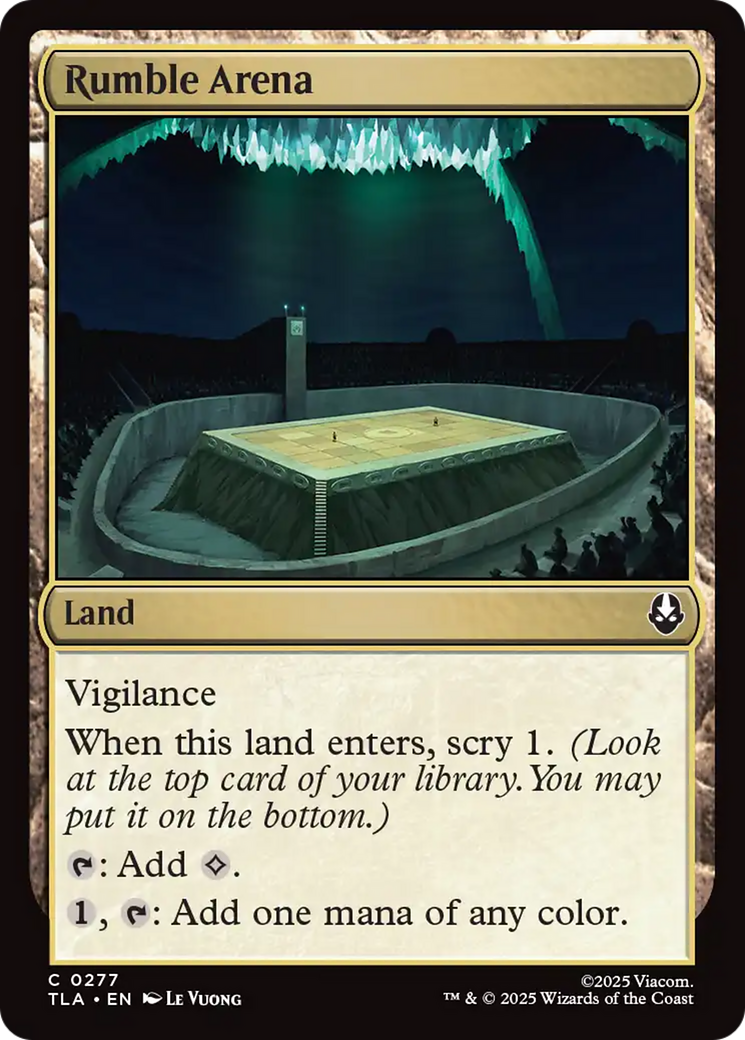 Rumble Arena - Common Land card from Avatar: The Last Airbender