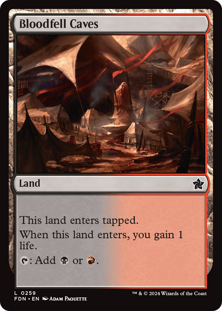 Bloodfell Caves - Common Land card from Foundations