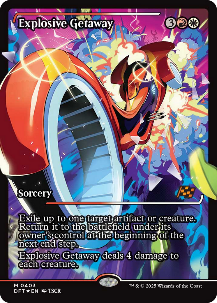 Explosive Getaway - Mythic Sorcery card from Aetherdrift