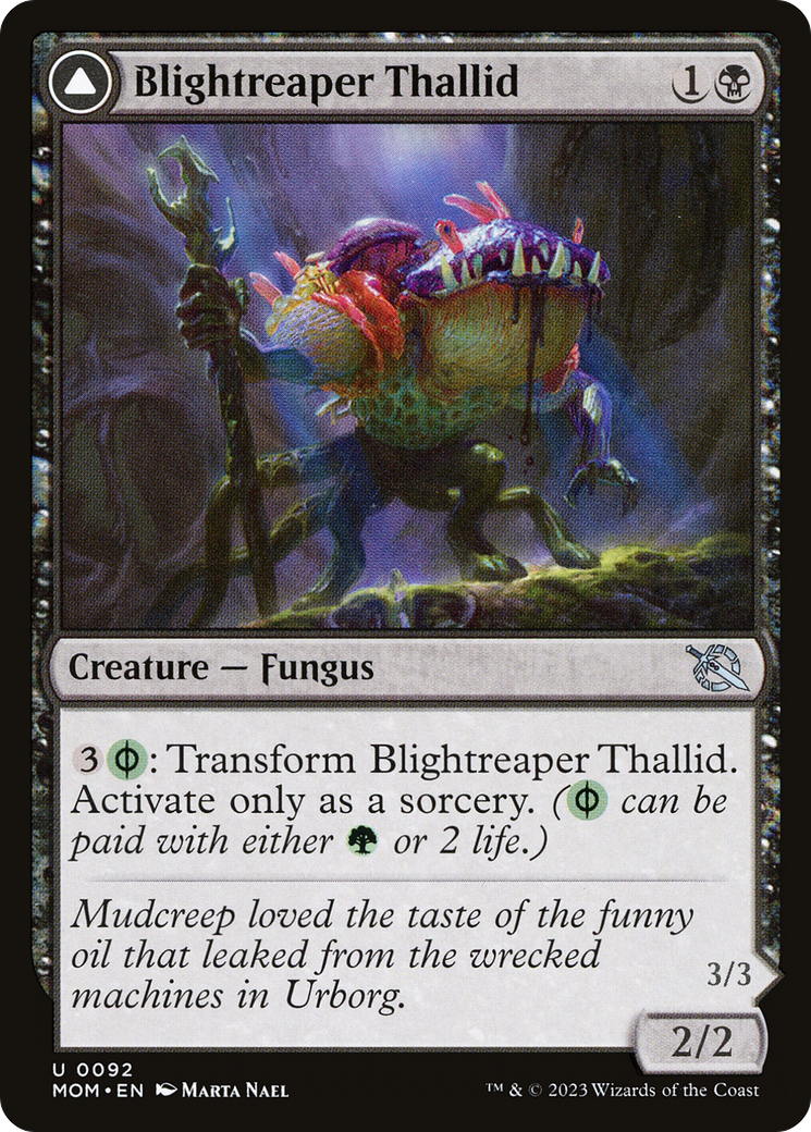 Blightreaper Thallid // Blightsower Thallid - Uncommon Creature — Phyrexian Fungus card from March of the Machine