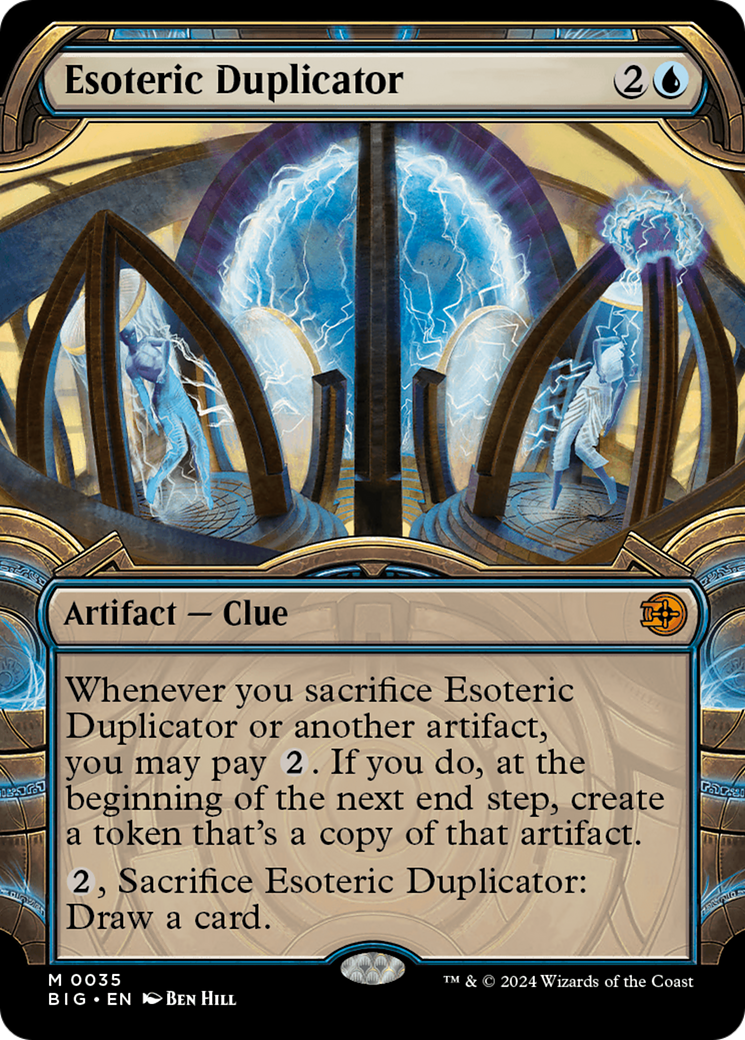 Esoteric Duplicator - Mythic Artifact — Clue card from The Big Score