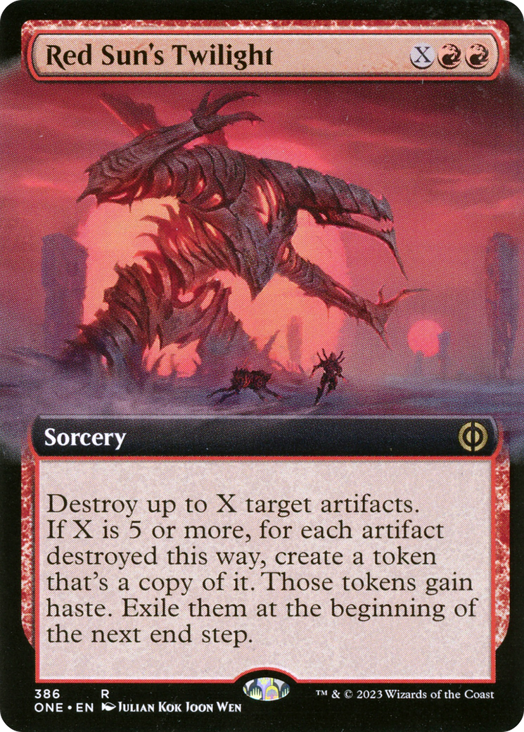 Red Sun's Twilight - Rare Sorcery card from Phyrexia: All Will Be One