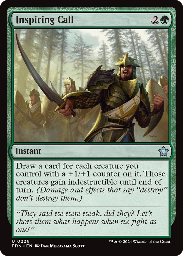 Inspiring Call - Uncommon Instant card from Foundations