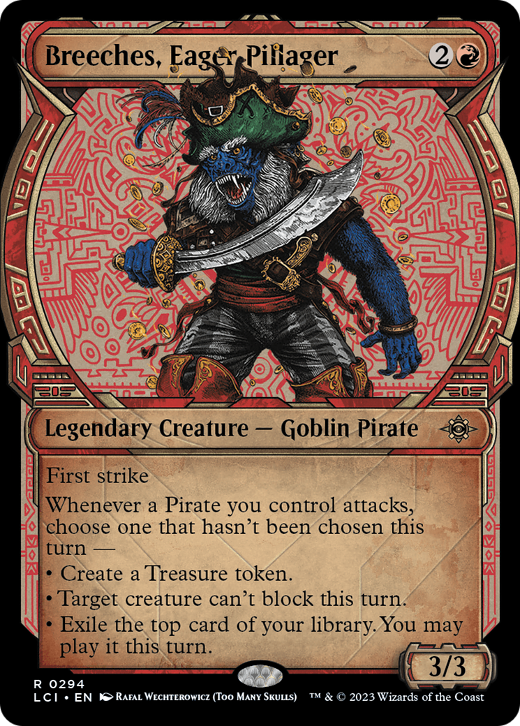 Breeches, Eager Pillager - Rare Legendary Creature — Goblin Pirate card from The Lost Caverns of Ixalan