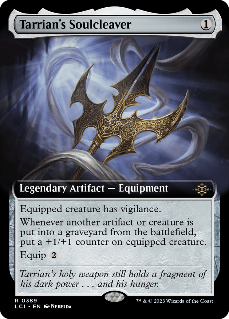 Tarrian's Soulcleaver - Rare Legendary Artifact — Equipment card from The Lost Caverns of Ixalan