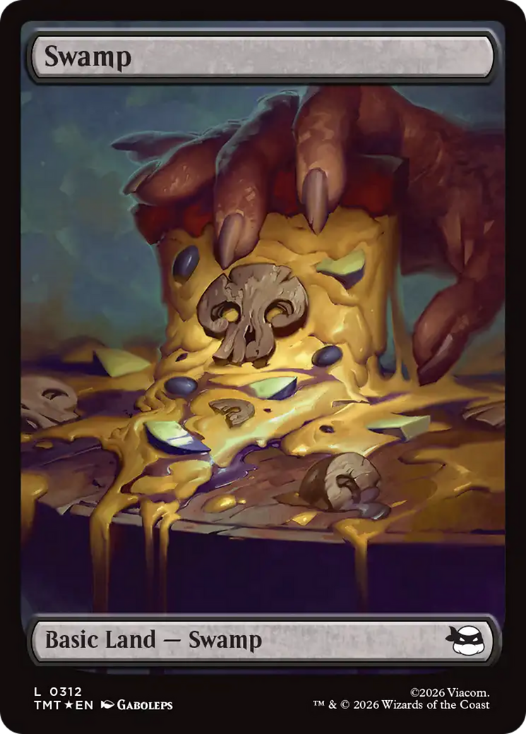 Swamp - Common Basic Land — Swamp card from Teenage Mutant Ninja Turtles