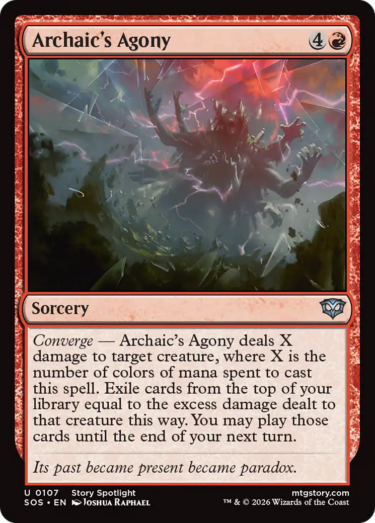 Archaic's Agony - Uncommon Sorcery card from Secrets of Strixhaven