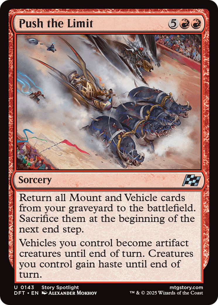 Push the Limit - Uncommon Sorcery card from Aetherdrift