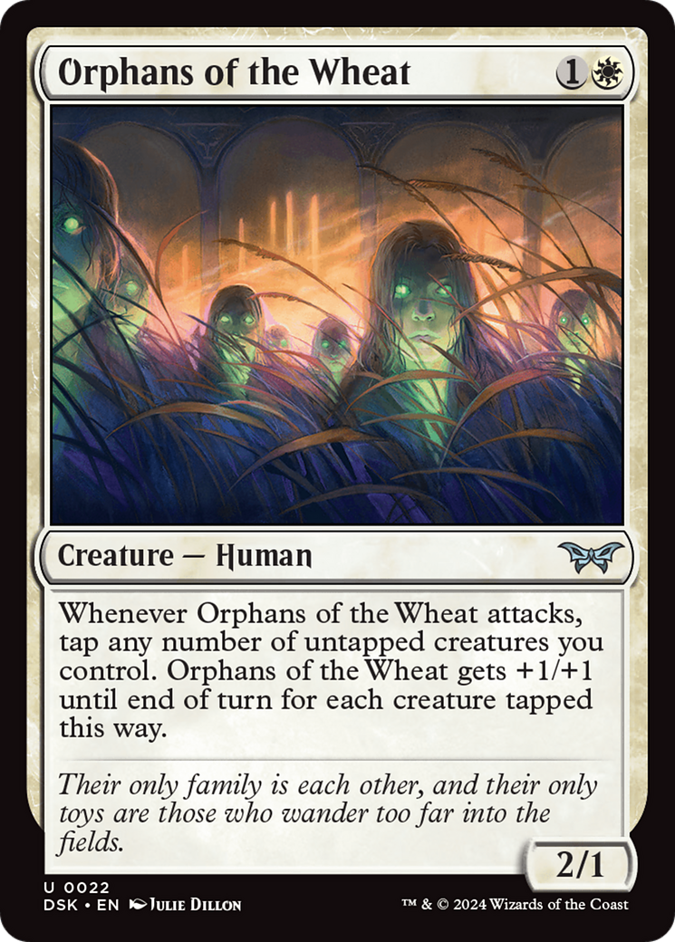 Orphans of the Wheat - Uncommon Creature — Human card from Duskmourn: House of Horror