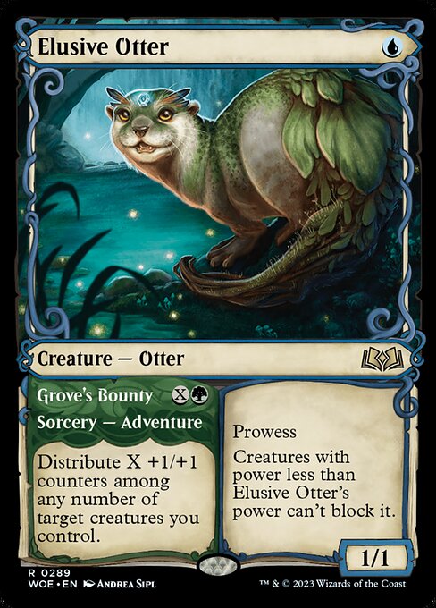 Elusive Otter // Grove's Bounty - Rare card from WOE