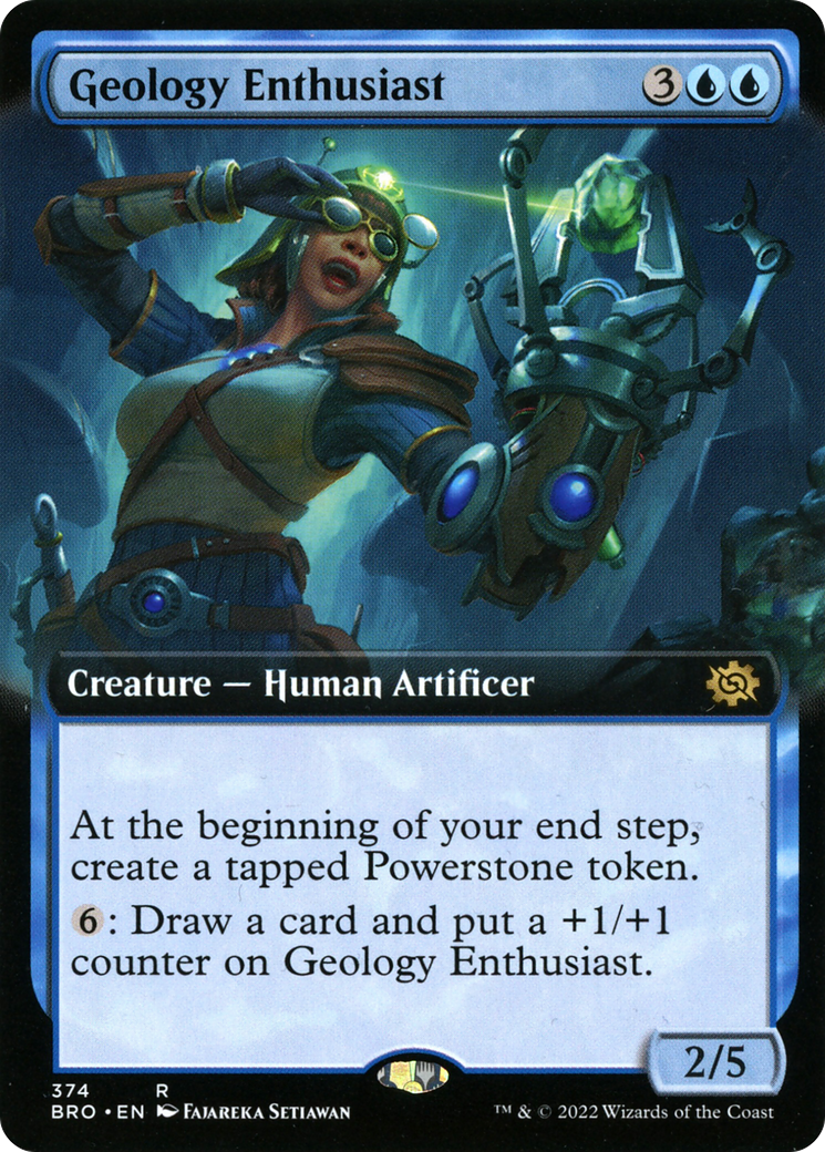 Geology Enthusiast - Rare Creature — Human Artificer card from The Brothers' War