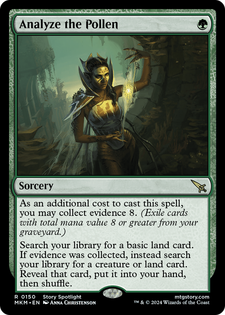 Analyze the Pollen - Rare Sorcery card from Murders at Karlov Manor