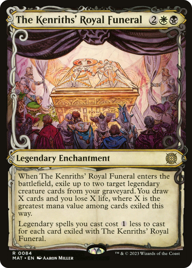 The Kenriths' Royal Funeral - Rare Legendary Enchantment card from March of the Machine: The Aftermath