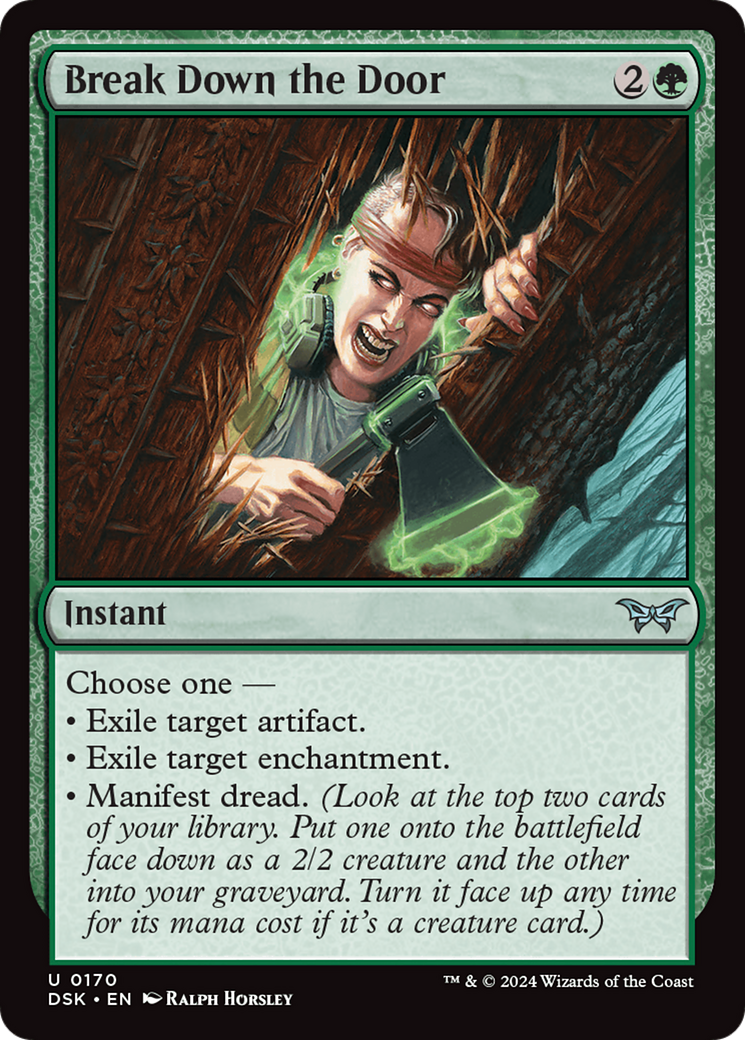 Break Down the Door - Uncommon Instant card from Duskmourn: House of Horror