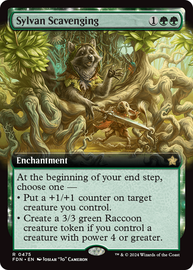 Sylvan Scavenging - Rare Enchantment card from Foundations