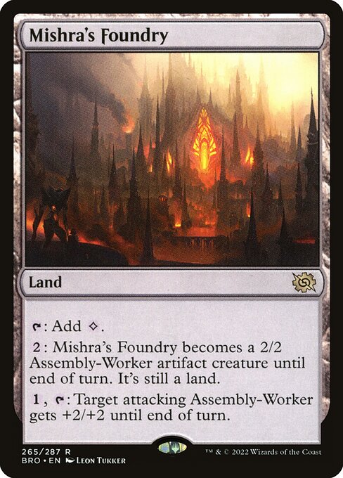 Mishra's Foundry - Rare card from BRO