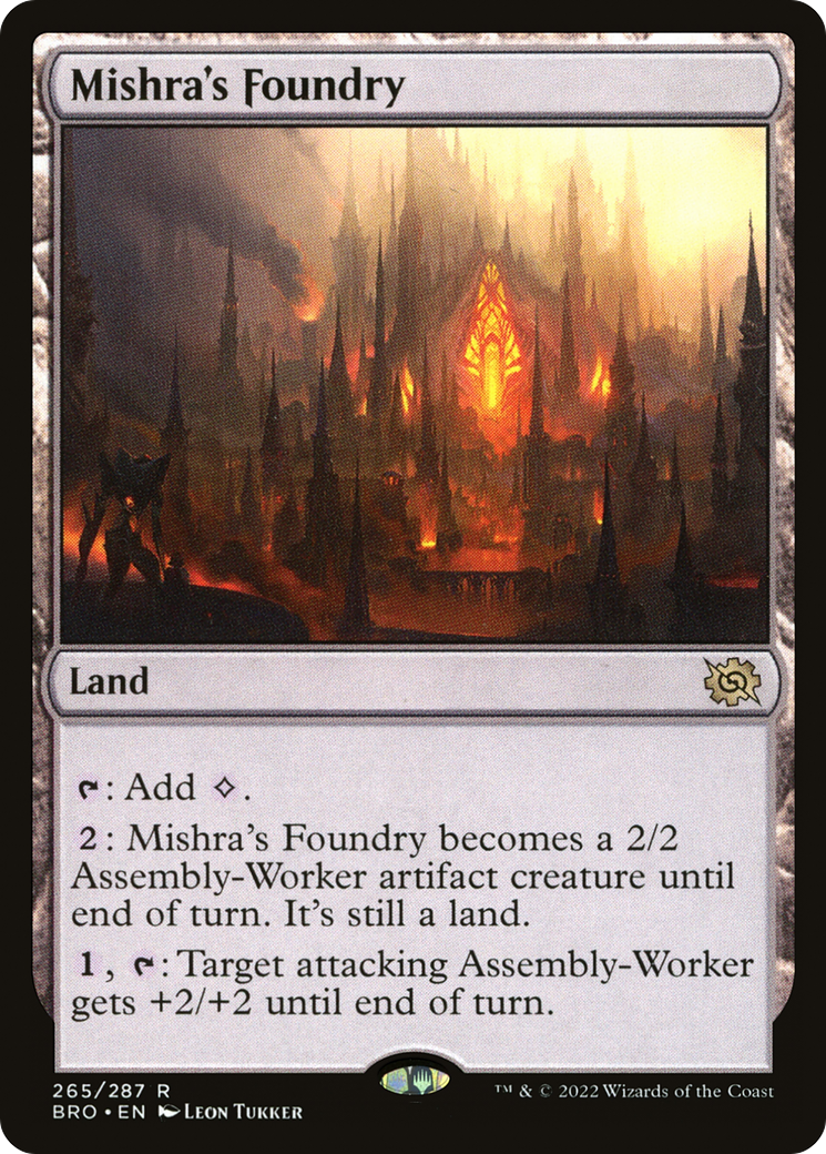 Mishra's Foundry - Rare Land card from BRO