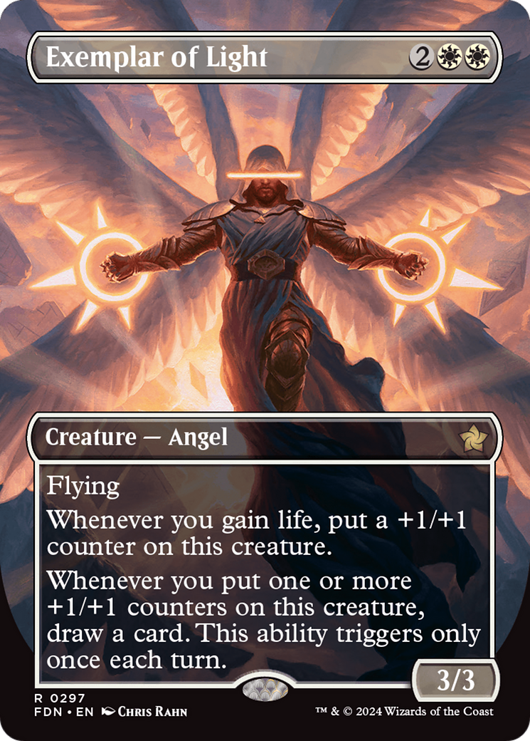 Exemplar of Light - Rare Creature — Angel card from Foundations