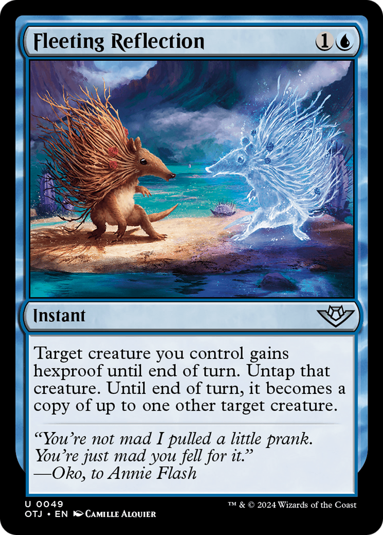 Fleeting Reflection - Uncommon Instant card from Outlaws of Thunder Junction