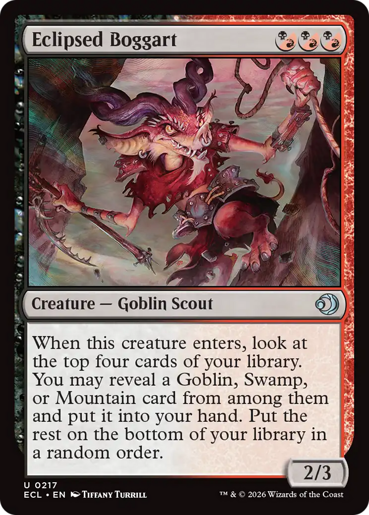 Eclipsed Boggart - Uncommon Creature — Goblin Scout card from Lorwyn Eclipsed