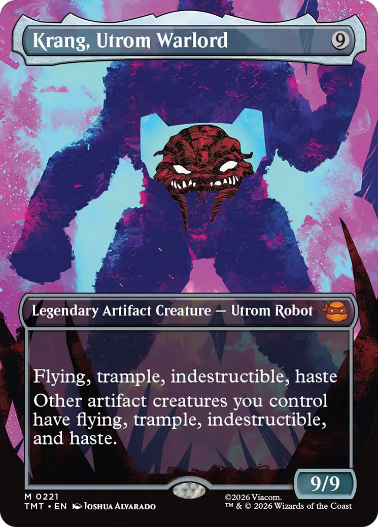 Krang, Utrom Warlord - Mythic Legendary Artifact Creature — Utrom Robot card from Teenage Mutant Ninja Turtles
