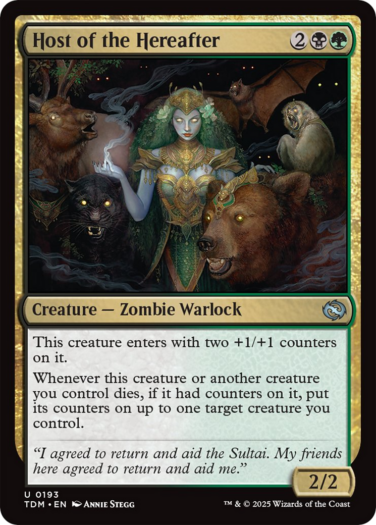 Host of the Hereafter - Uncommon Creature — Zombie Warlock card from Tarkir: Dragonstorm