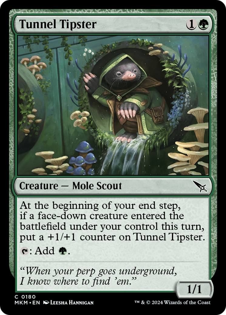 Tunnel Tipster - Common Creature — Mole Scout card from Murders at Karlov Manor