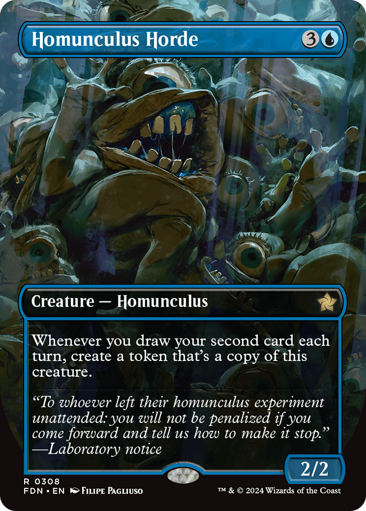 Homunculus Horde - Rare Creature — Homunculus card from Foundations