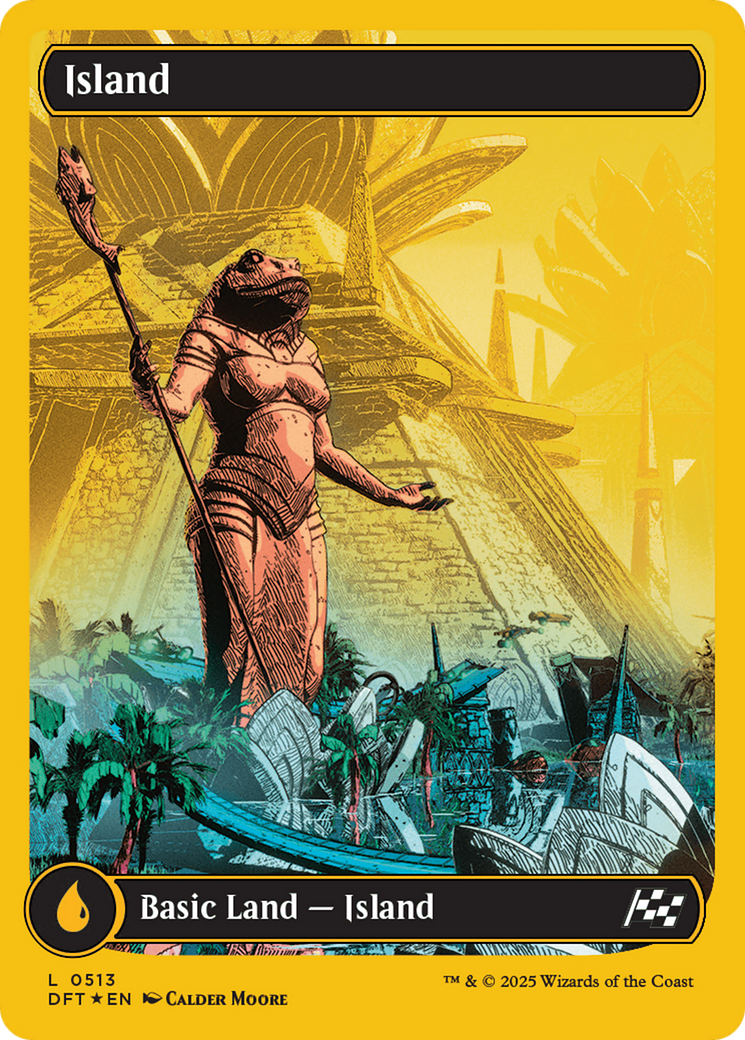 Island - Common Basic Land — Island card from Aetherdrift